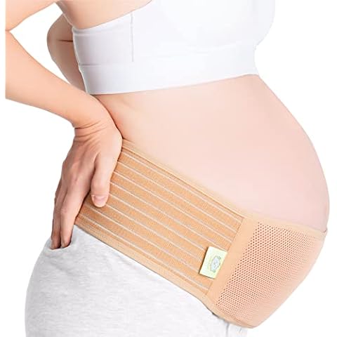KeaBabies Maternity Belly Band for Pregnancy - Soft & Breathable Pregnancy Belly Support Belt - Pelvic Support Bands - Tummy Band Sling for Pants - Pregnancy Back Brace (Classic Ivory, XL) Cover