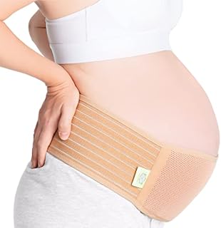KeaBabies Maternity Belly Band for Pregnancy - Soft & Breathable Pregnancy Belly Support Belt - Pelvic Support Bands - Tummy Band Sling for Pants - Pregnancy Back Brace (Classic Ivory, M/L)