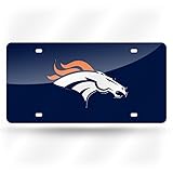 NFL Denver Broncos Laser Cut Auto Tag