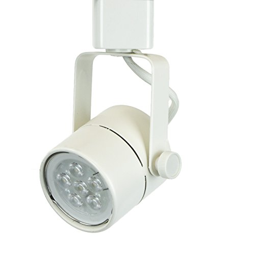 Direct-Lighting H System Daylight White 6000K GU10 LED Track Lighting Head - 7.5W LED Bulb 50154L-6K-WH White