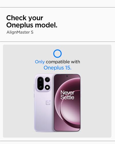 Image of Spigen AlignMaster S Tempered Glass Screen Protector Guard for Oneplus 15 [2 Pack]