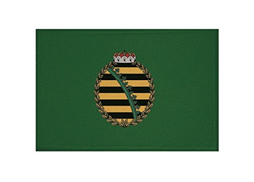 Sachsen-Fahne Aufnäher – 9x6 Cm, Zum Aufbügeln Oder Aufnähen, Hohe Farbbrillanz