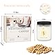 Kristallsteine Duftkerzen für Zuhause Natürliche Sojawachs Kerzen mit 4 Aromen (Kokos, Zitrone, Flieder, Eukalyptus) Rauchfrei + 45-50h Brenndauer im Geschenkset Geschenke für Frauen