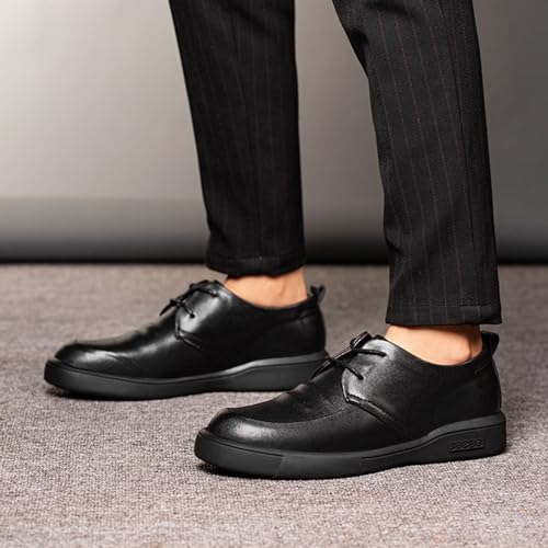Men’s Formal Dress Oxford Shoes, Platform Round Toe Lace-up Comfort Brogue Oxfords Casual Business Work Dress Shoes3