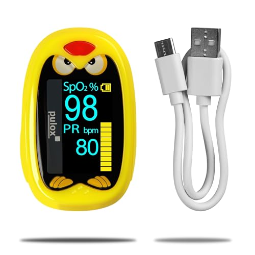Pulox PO-210B Kinderpulsoximeter - Akkubetriebenes Finger-Pulsoximeter für Kinder und Kleinkinder