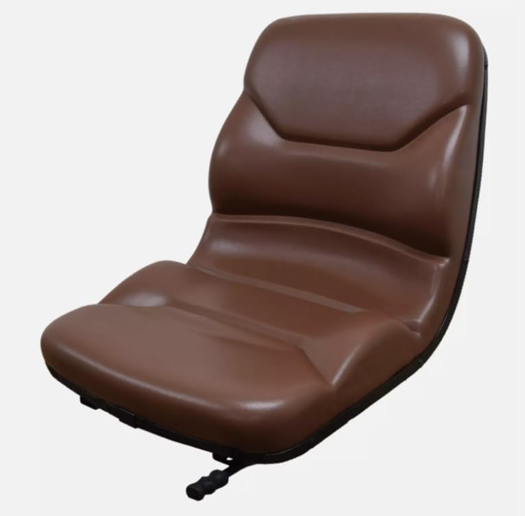 Replacement Seat for Case Backhoe Loaders; Brown; includes slides for comfort; fits Models: 480, 580, 590, 680, 780; Please check your bolt-hole patterns
