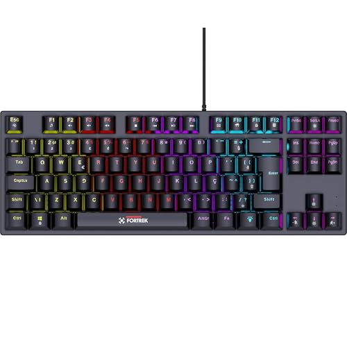 Teclado Gamer Mecânico Fortrek Gravity 80 TKL Preto
