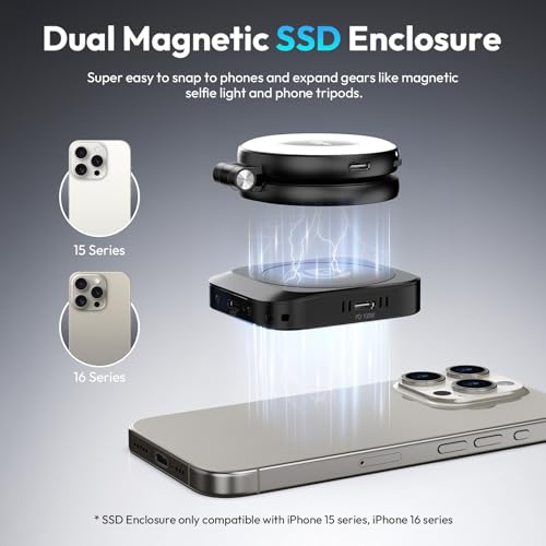 Image of ULANZI MA55 Magnetic SSD Enclosure M.2 NVMe with Magsafe
