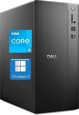 WOWPC Customized Dell ECT1250 Business Tower Desktop Computer, New OptiPlex Version-14th Gen Core i3-14100, 32GB DDR5 1TB SSD, Up to 64GB RAM 4TB SSD, Dual 4K Monitor Support, Wired KB&Mouse, Win11