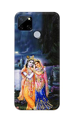 Image of Printed Hard Back Cover Case for Realme C12 Back Cover (Radha Krishna) -1803