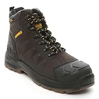 DEWALT Hadley Men's Waterproof, Steel Safety Toe Work Boot, Brown Crazy Horse, 9.5