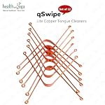 HealthAndYoga™ qSwipe Lite Copper Tongue Cleaners (Pack of 12) – Prevents Bad breath, Improves taste- Flexible, Curved ends provide good grip – Complete Oral Care/Hygiene for Travel/Office/Home - Image 5