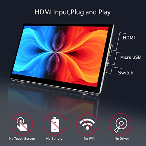 Hamtysan Raspberry Pi Mini Screen Monitor, 7 Inch Screen 800X480 Hdmi Small Monitor Ips Lcd Screen Display For Raspberry Pi 400/4/3/Zero/Jetson Nano/Orange Pi/Win11/10/8/7, No-Touch #TOP2
