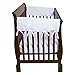 Trend Lab Waterproof CribWrap Rail Cover - For Wide Side Crib Rails Made to Fit Rails up to 18" Around, 2PK