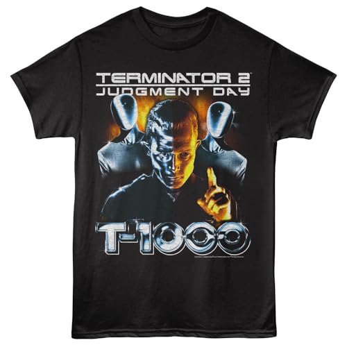 Maglietta Uomo Primitive Terminator 2 Manica Lunga Nera 100% Cotone Nuova