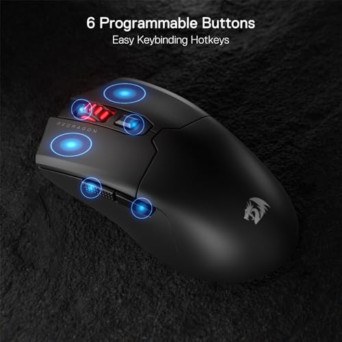 Mouse Wireless Redragon Fyzu Pro Preto