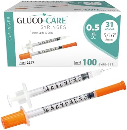 GLUCO-CARE 0.5 ml/cc Syringes 31G x 5/16’’ (8mm), 100/box - View 3
