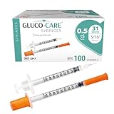 GLUCO-CARE 0.5 ml/cc Syringes 31G x 5/16’’ (8mm), 100/box