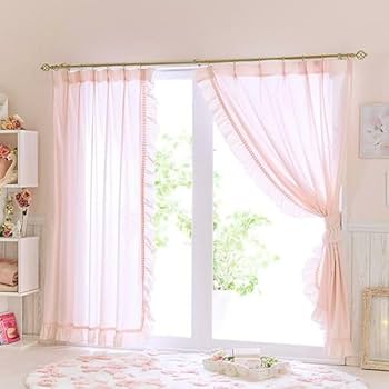 ★限定‪☆最終価格★未使用に近い♡ロマンティックプリンセス♡フリルレースカーテン かわいいカーテンで憧れのプリンセスルームに♪【2023年版