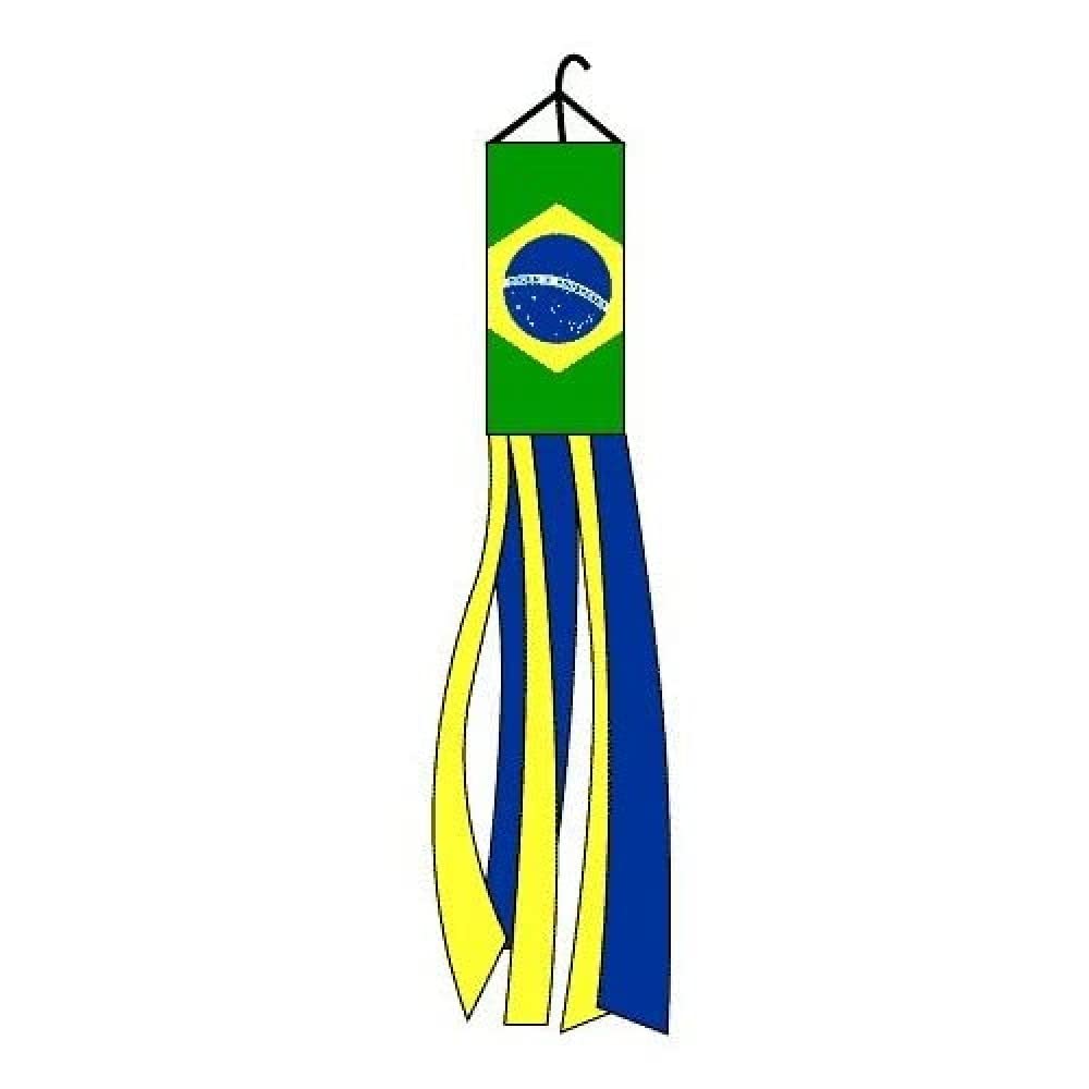 AZ FLAG - Windsack Brasilien 150 cm - Brasilianische Windfahne 150 Cm - Windsock Flagge - Flaggen