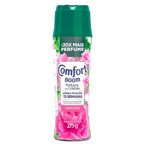 Comfort Boom Odorizador de Roupas Cristais de Perfume Euforia Floral 275gr