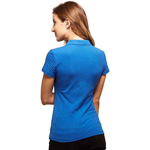 Polo Feminina; Basicamente; Feminino; Azul Royal P