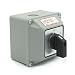 KEYMOO 25A Rotary Changeover Switch with Exterior Box for Solar Power System, 3 Position 2 Phase 8 Terminals, 2-Way 2NO 2NC Universal Selector Switch 25/D202.2D