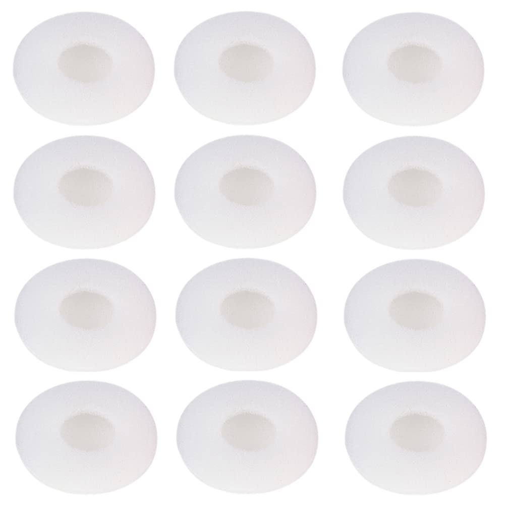 Photo 1 of 12 Pcs Foam Earbud Earpad Ear Bud Pad Replacement Sponge Covers for 13-18mm Earpiece Headphone,Two Way Radio Walkie Talkie Earpiece,White
