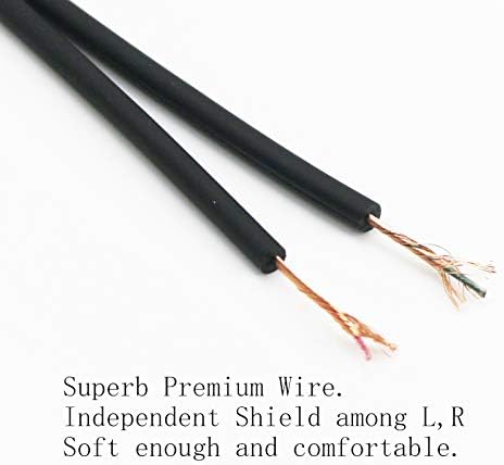 Replacement Audio Upgrade Cable Compatible with Sennheiser HD650, HD600, HD580, HD660S, HD58X, HD565, HD545, HD535, HD525, HD265, Massdrop HD6XX Headphones 1.2m/4ft