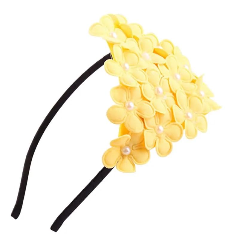 El Regalo Flower Crown Fancy Hairband/Headbands for Girls Kids - Board Flower Pearls Hair Accessories for Kids (Yellow Flowers) (B0C996TMLP) Amazon Price History, Amazon Price Tracker