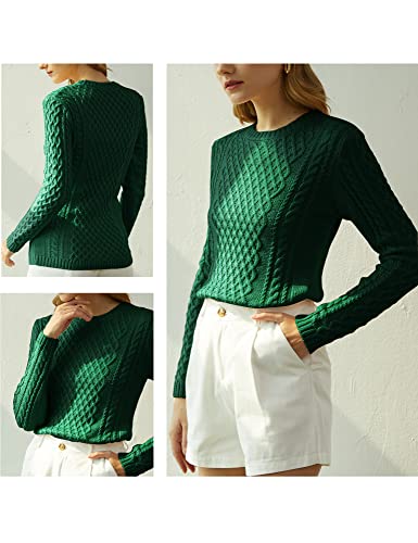 Image of v28 Women Crew Neck Knit Stretchable Elasticity Long Sleeve Sweater Jumper Pullover