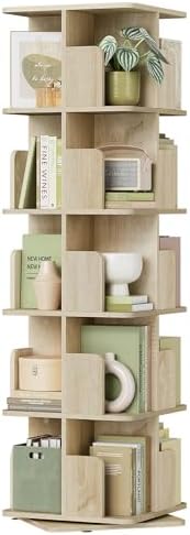 EUGAD Estantería para Libros, Libreria Giratoria 5 Niveles, Estan...
