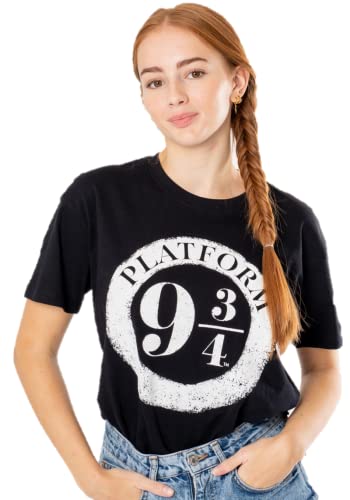 Image of CID Unisex Black Platform 9&3 Quarters T Shirt, Black, M UK
