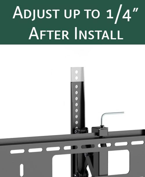 Miniatura 6 de ynVISION.DESIGN Soporte de pared para TV de inclinación avanzada para televisores grandes de 50 a 98 pulgadas, fácil de inclinar, girar, extraer