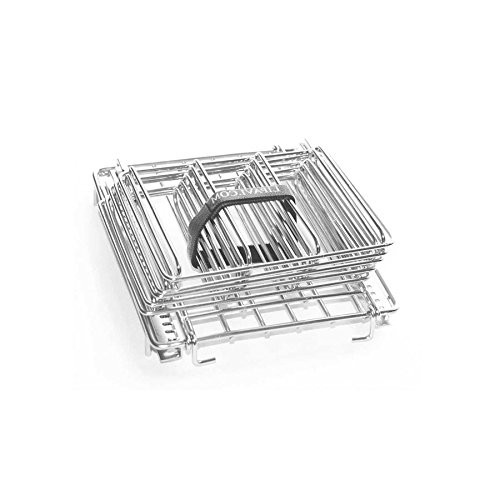 LIPAVI Sous Vide Rack L10 - Acero inoxidable 316L Calidad marina - Plegable y regulable - Se adapta al contenedor C10 LIPAVI