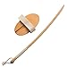 Back Scrubber for Shower - Bath Brush - Long Handled Curved Wooden Back Brush by Rengöra. for Men and Women - Best for Exfoliating, Dry Brushing and Back Scratching