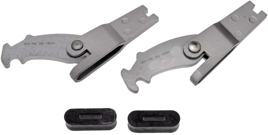 CarLights360 For Chrysler Grand Voyager 2001 2002 Parking Brake Shoe Actuator Set | Steel | Bell Crank Lever | 0.19 Inches Lever Thickness | 1.10 Inches Lever Overall Width | Replacement For 5066567AA