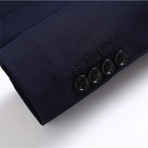 Men's Professional Slim Fit Blazer - Solid Color Business Jacket for Work, Wedding & Formal Occasions4