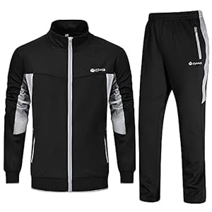 Rdruko Mens Tracksuit Set Hooded Ja...