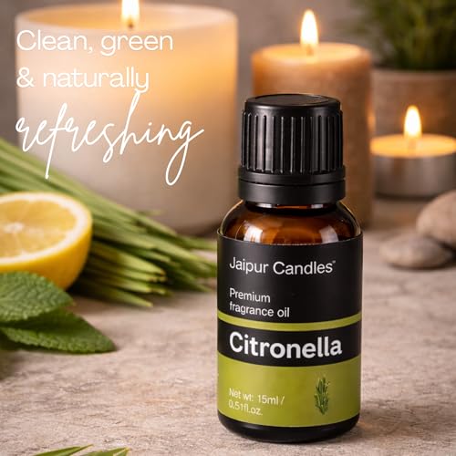 Image of Fragrance Oil | 15 ml | Aroma Oil for Home Fragrance | Best for Aromatherapy | Use in Diffusers, Candles, Air Fresheners (15ML, citronella)