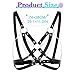 Kesvb Leather Chest Harness Black Body Chain Fashion Goth Rave Belt Body Accessories for Women