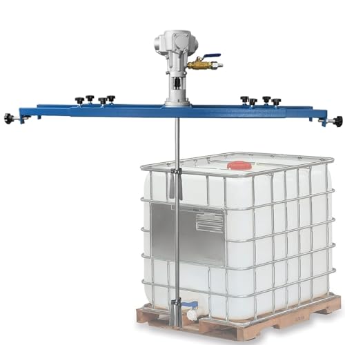 Mélangeur de peinture pneumatique pour vider et brasser les cuves IBC sans effort