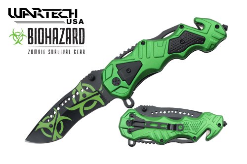 Wartech Tactical Zombie Spring Assisted Rescue Knife