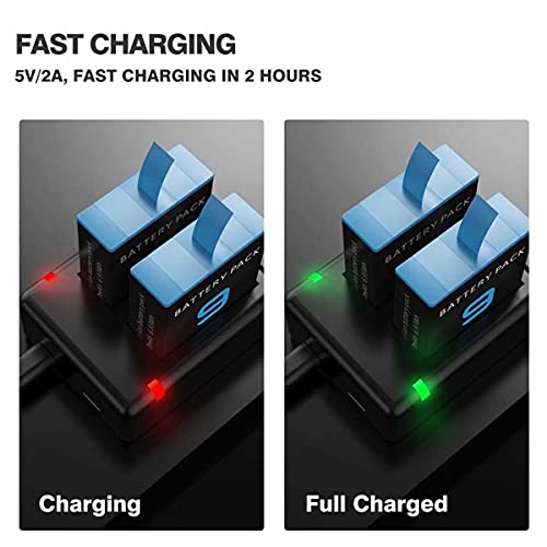 Shoot, Bateria para a GoPro HERO9 HERO10 HERO11 HERO12 Black