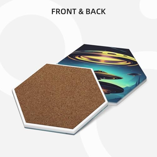 Dessous de verre en céramique pour boisson avec support protection table tapis tasse bar