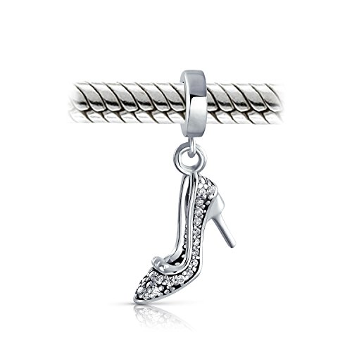 Pulsera con abalorio de bolso de compras en plata que no causa alergias 2