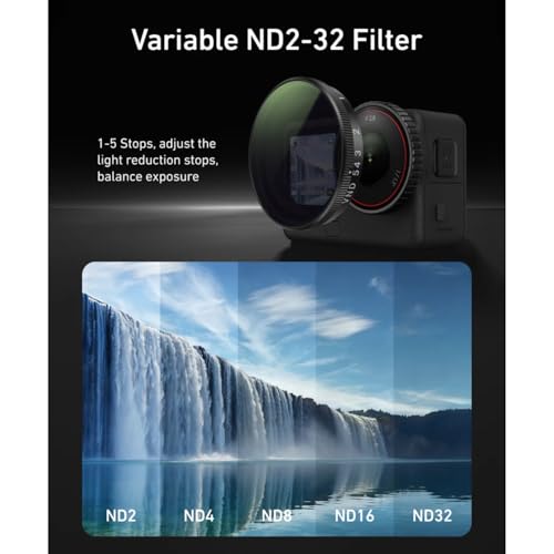 Image of TELESIN CPL ND Filter Kit for DJI Osmo Action 6, 4 Pack CPL ND8 ND16 ND32 Action 6 Filter, Snap-On Neutral Density Polarising Filter, HD Optical Glass /Multi-Coated Filters