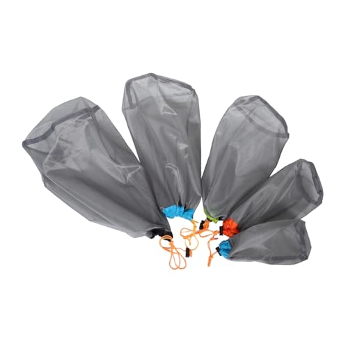 WOONEKY Adventure Bag Set Compression Sack Mesh Laundry Bag Backpack Storage for Hiking Trips