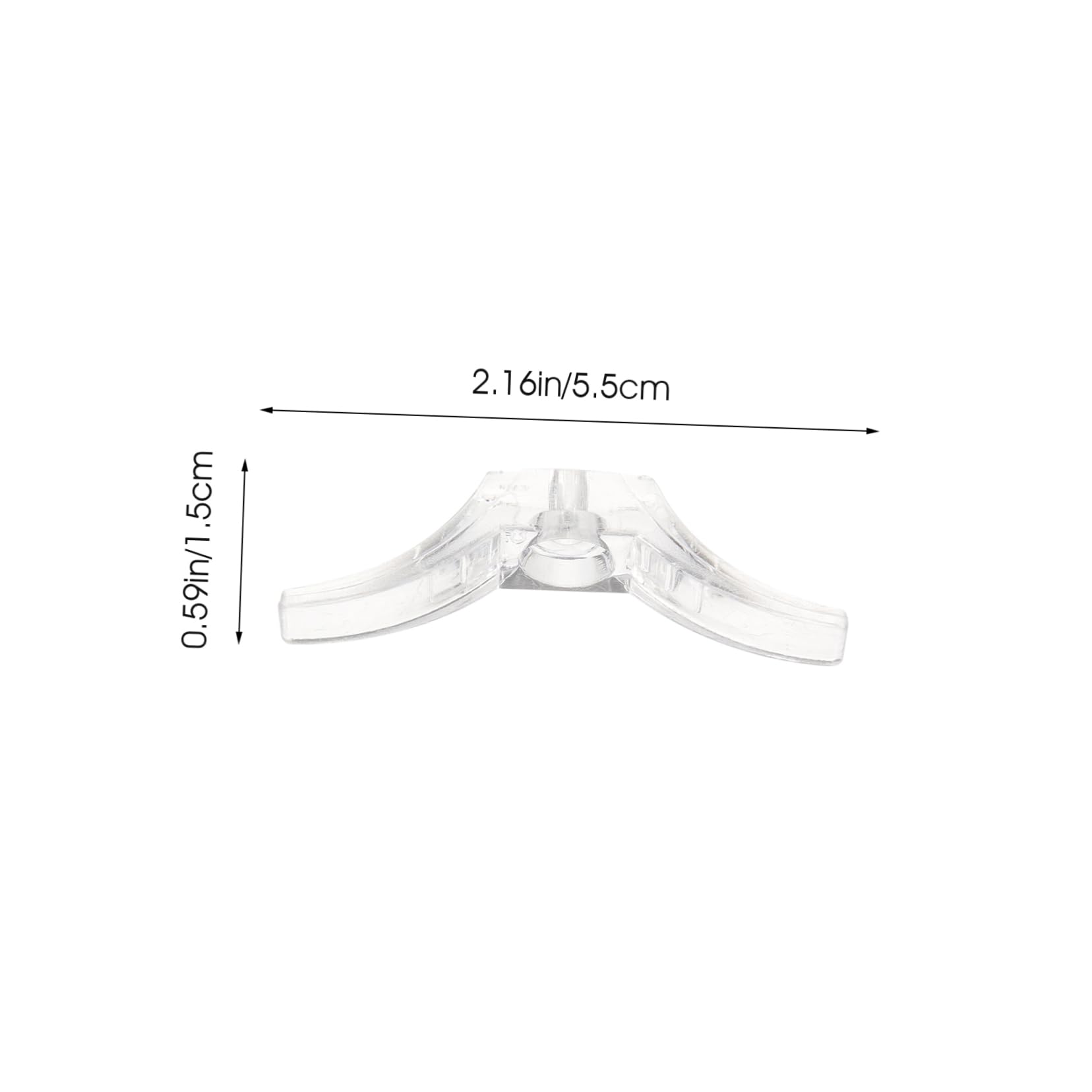 OUNONA 12Pcs Transparent Safety Rope Cleats for Window Curtains Blinds Easy to Install Cord Holders with Screws for Home Decor Blinds Installation