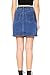 Wax Women's Juniors A-Line Button Down Denim Skirt (L, Medium Denim90170)